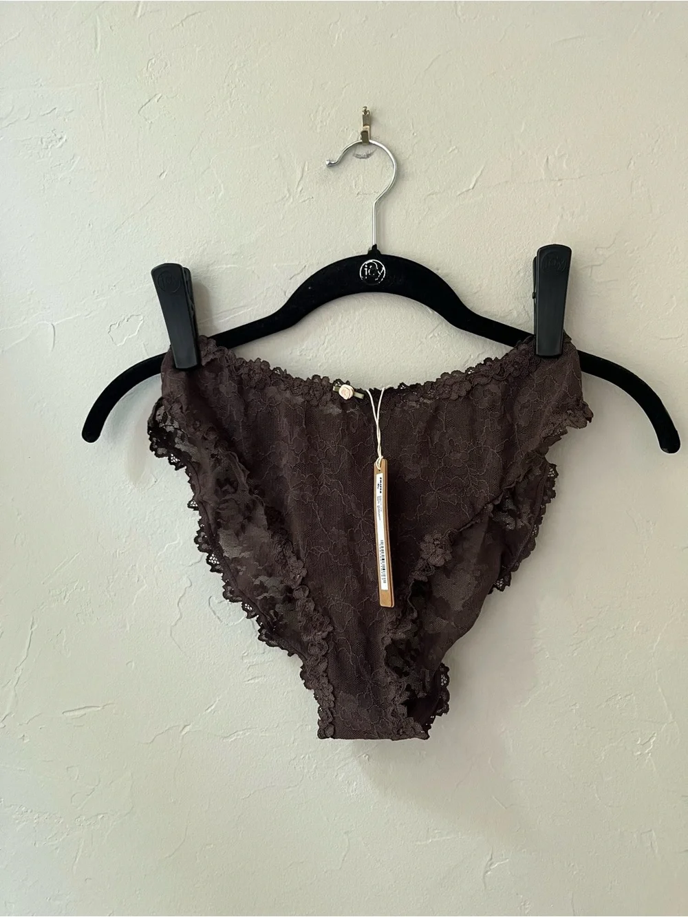 🤎SKIMS STRETCH LACE BRIEF IN ESPRESSO S M